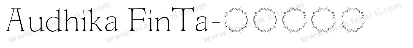 Audhika FinTa字体转换